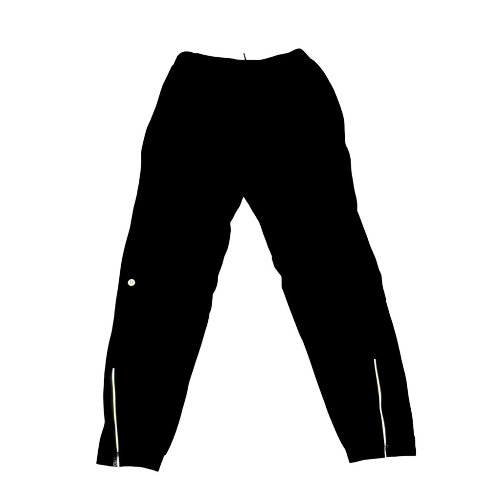 lululemon athletica Black Joggers with Slim Fit and Ankle Zippers